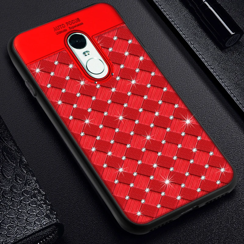 YonLinTan glitter diamond 3D coque,cover,case For Xiaomi Redmi 5 Plus 5Plus xiomi on luxury back Phone global cases