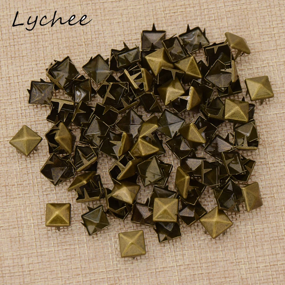 Lychee 9mm 100pcs Geometric Pyramid Rivets Punk DIY Sewing Buttons Handmade Craft Clothes Bag Decor Accessories
Lychee 9mm 100pcs Geometric Pyramid Rivets Punk DIY Sewing Buttons Handmade Craft Clothes Bag Decor Accessories
