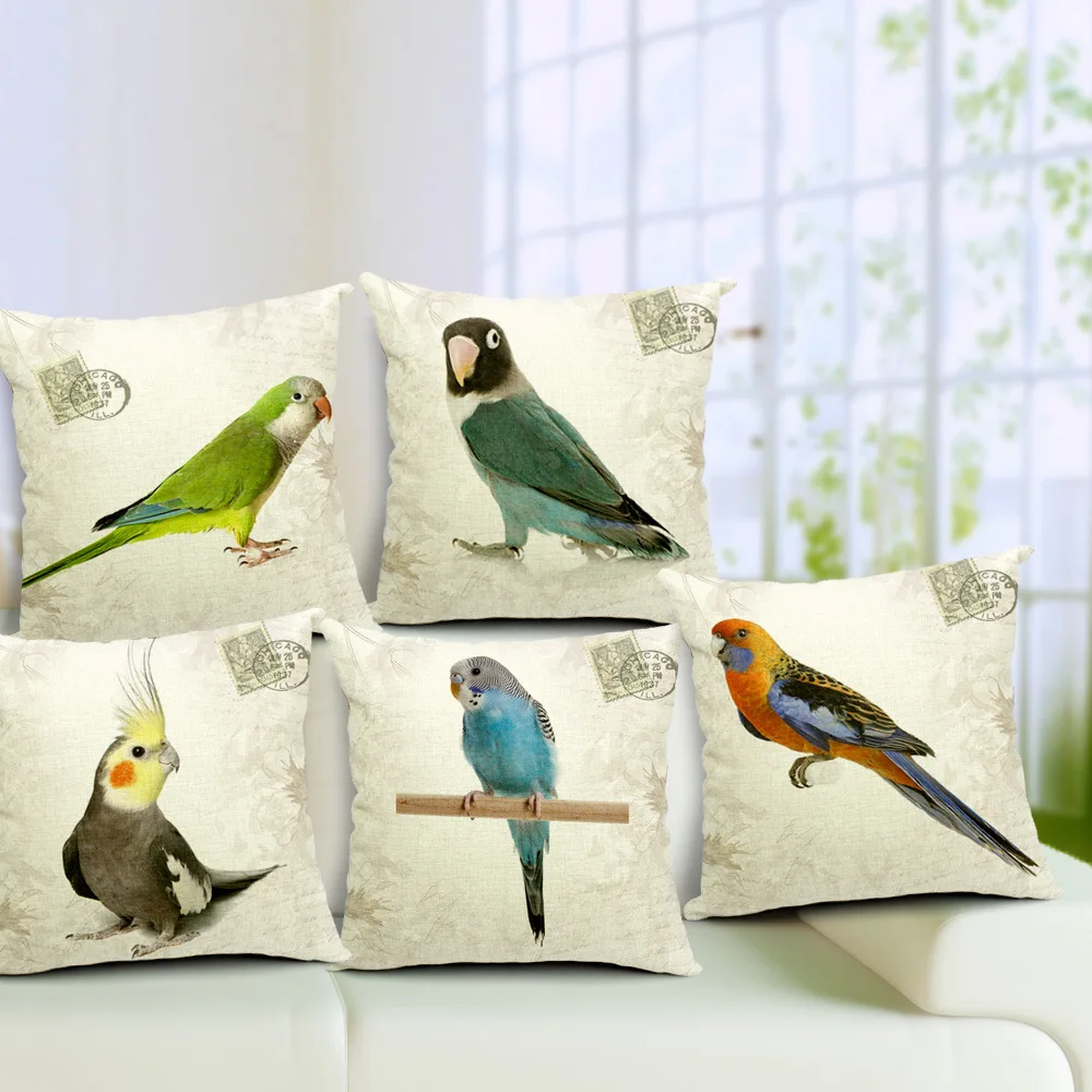 Drop ship Parrot Bird Cushion Cover Colorful Feather Pillow Covers Stereo Pillow Cases Bedroom Sofa Decoration Thin Linen Cotton
Drop ship Parrot Bird Cushion Cover Colorful Feather Pillow Covers Stereo Pillow Cases Bedroom Sofa Decoration Thin Linen Cotton