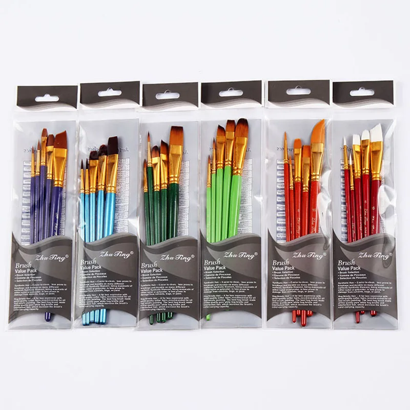 5Pcs/Set Different Shape Nylon Hair Wooden Handle Brush Paint Set Gouache Watercolor Oil Drawing Painting Brush Art Supplies
5Pcs/Set Different Shape Nylon Hair Wooden Handle Brush Paint Set Gouache Watercolor Oil Drawing Painting Brush Art Supplies