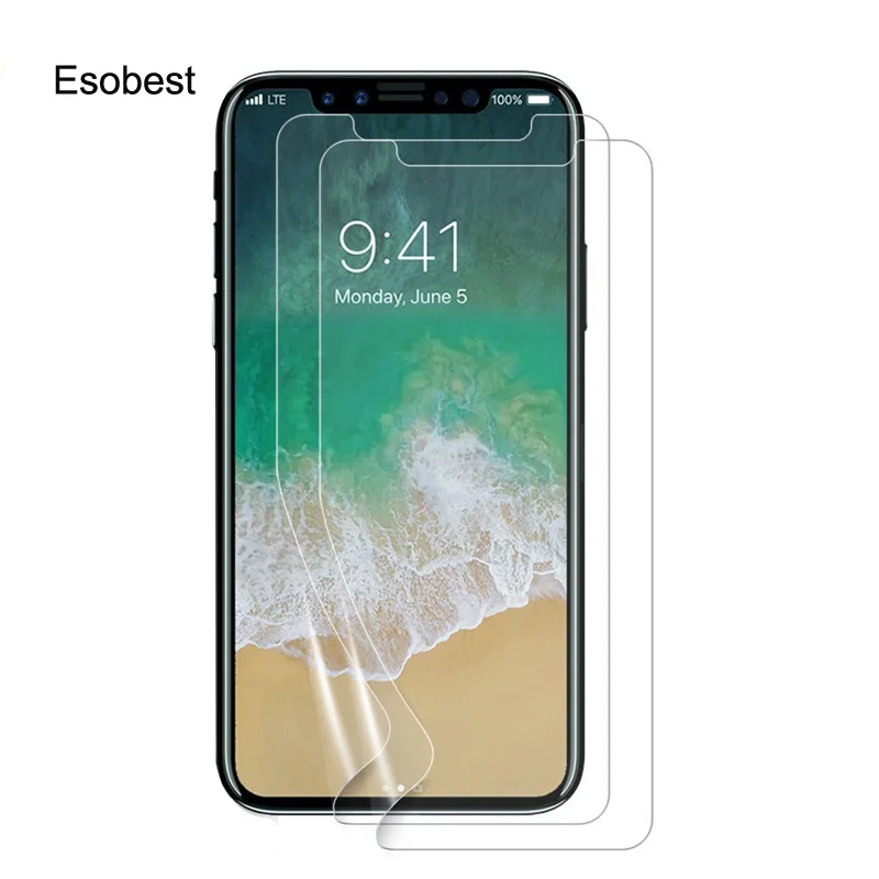 Esobest передняя защита жк-экрана для iphone 12 11pro Xs Max XR Защита экрана 6 6s 7 8 plus защитная