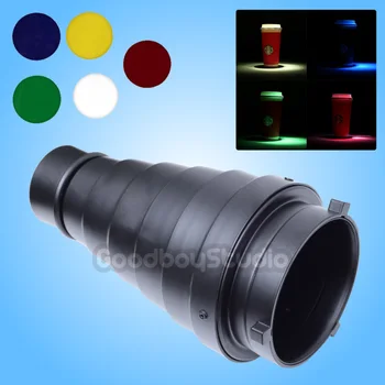 Studio Metal Conical Snoot with Honeycomb Grid 5pcs Color Filter for Bowens Mount Studio Strobe Monolight Photography Flash
Studio Metal Conical Snoot with Honeycomb Grid 5pcs Color Filter for Bowens Mount Studio Strobe Monolight Photography Flash
