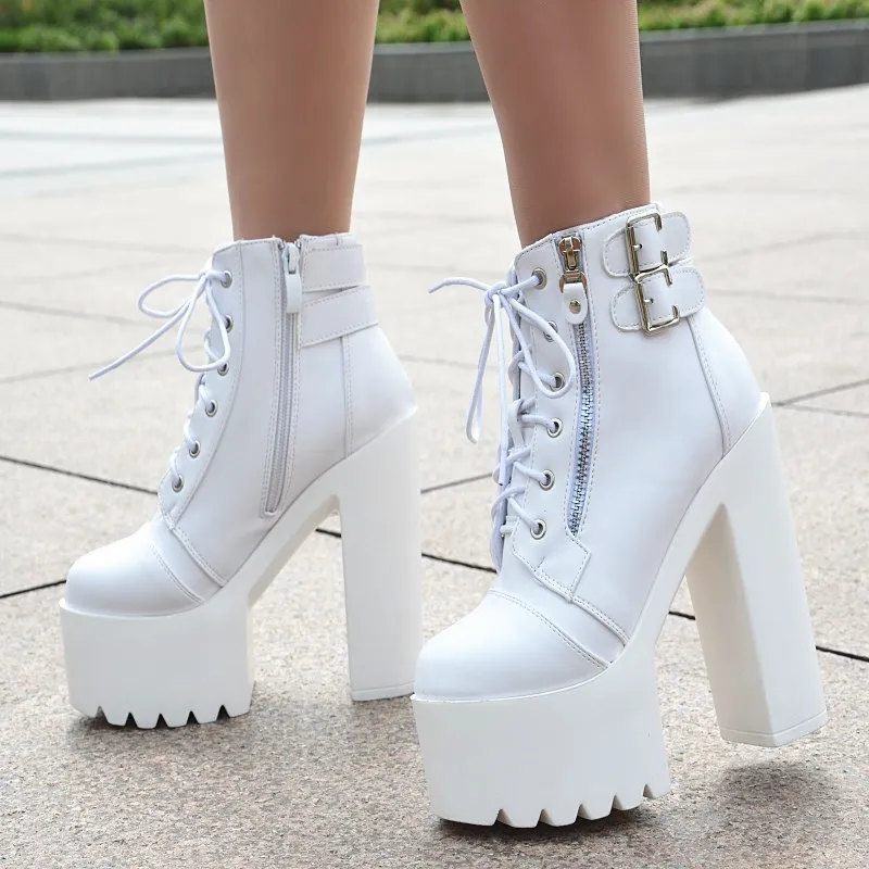 Europe and America sexy high heels nightclub bar performance white women's shoes 15 cm super high heel waterproof platform
Europe and America sexy high heels nightclub bar performance white women's shoes 15 cm super high heel waterproof platform