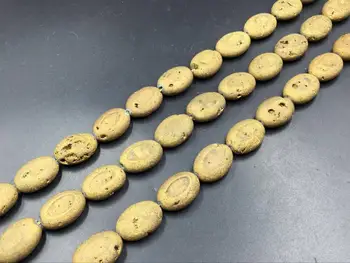 11pcs Gold Druzy Beads Oval Druzy Geode Beads Metallic Agate Quartz Druzy Drusy Geode Beads Supplies 13x18mm Gemstone Jewelry be
11pcs Gold Druzy Beads Oval Druzy Geode Beads Metallic Agate Quartz Druzy Drusy Geode Beads Supplies 13x18mm Gemstone Jewelry be