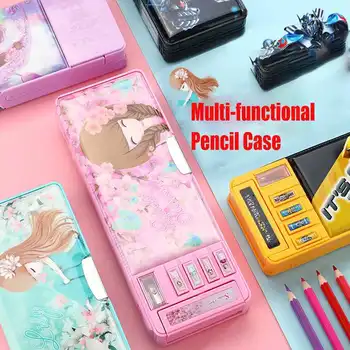 Cartoon Fancy Stationery Multi-function Pen Box Plastic Two Layer Double Open Multi-layer Pencil Case Student Gift School Supply
Cartoon Fancy Stationery Multi-function Pen Box Plastic Two Layer Double Open Multi-layer Pencil Case Student Gift School Supply
