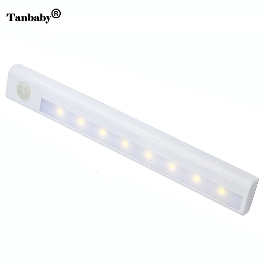 Motion Sensor Night Light Portable Wireless 8 LED Battery Operated Cabinet lamp Motion Detector Wall Lamp for Stiar Kitchen
Motion Sensor Night Light Portable Wireless 8 LED Battery Operated Cabinet lamp Motion Detector Wall Lamp for Stiar Kitchen