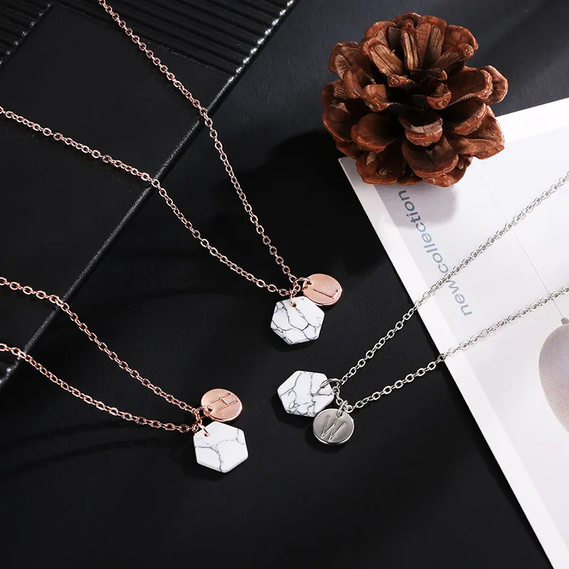 52 Kinds Circle & Geometric Hexagon Marble Stone Pendants Thin Chain Silver Golden Necklaces For Women
52 Kinds Circle & Geometric Hexagon Marble Stone Pendants Thin Chain Silver Golden Necklaces For Women