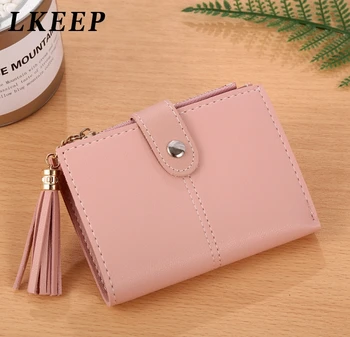 Fashion Short Ladies Small Purse Buckle Tassel Pendant 2 Fold Wallet Card Bag Portable Coin Purses Bag For Women Girls
Fashion Short Ladies Small Purse Buckle Tassel Pendant 2 Fold Wallet Card Bag Portable Coin Purses Bag For Women Girls