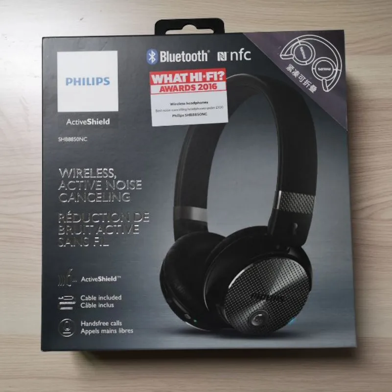 Philips Original SHB8850 Active Noise Cancelling Wireless Bluetooth Headphones NFC Headset with Microphone Official Verification
Philips Original SHB8850 Active Noise Cancelling Wireless Bluetooth Headphones NFC Headset with Microphone Official Verification