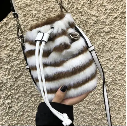 2019 real rabbit fur women's bucket bag striped string mini messenger bag one should cross body bag
2019 real rabbit fur women's bucket bag striped string mini messenger bag one should cross body bag