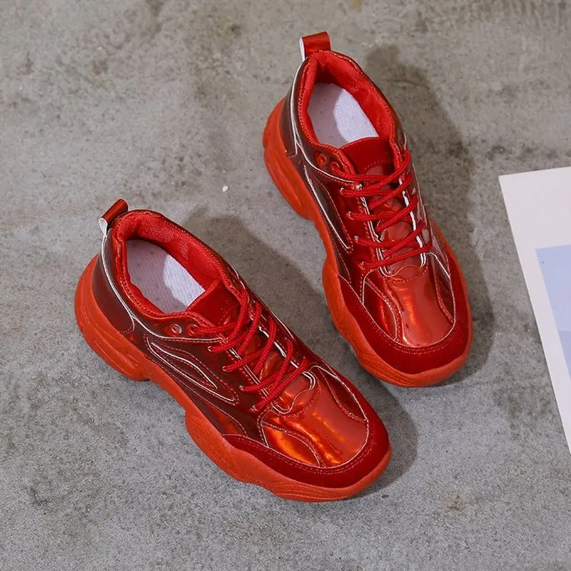 QIUBOSS Women fashion sneaker platform Chunky shoes solid color red lady casual shoes zapatos de mujer white sneakers
QIUBOSS Women fashion sneaker platform Chunky shoes solid color red lady casual shoes zapatos de mujer white sneakers