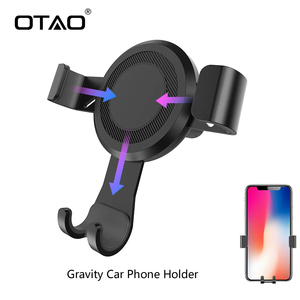 OTAO New Gravity Car Phone Holder For iPhone Air Vent Mount Car Holder 360 Degree Universal Mobile Phone Stand For Samsung S9 S8
OTAO New Gravity Car Phone Holder For iPhone Air Vent Mount Car Holder 360 Degree Universal Mobile Phone Stand For Samsung S9 S8