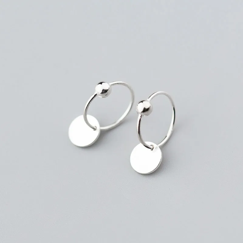 MloveAcc 925 Sterling Silver Wafer Charm Hoop Earrings Simple Geometry Cute Female Personality Trend Anti allergy Accessories
MloveAcc 925 Sterling Silver Wafer Charm Hoop Earrings Simple Geometry Cute Female Personality Trend Anti allergy Accessories