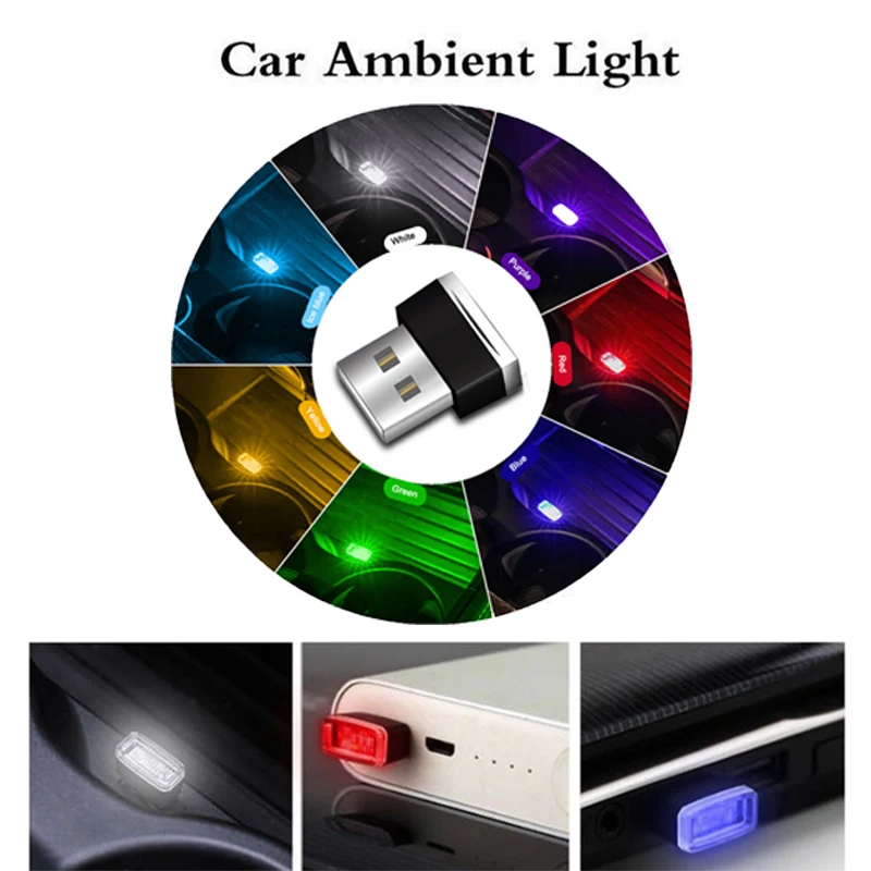 Car Atmosphere Lights LED Mini USB Cigarette Lighter Decorative Lights Lamp Interior Light Car Interior Accessories
Car Atmosphere Lights LED Mini USB Cigarette Lighter Decorative Lights Lamp Interior Light Car Interior Accessories