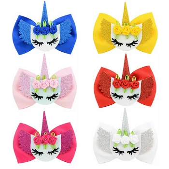 6pcs/lot Lovely Eyes Bowknot Flower Shape Hair clip Hair Accessories 4.3 Inch Unicorn Bow Hair Clips for Girls Kids Gift A49
6pcs/lot Lovely Eyes Bowknot Flower Shape Hair clip Hair Accessories 4.3 Inch Unicorn Bow Hair Clips for Girls Kids Gift A49