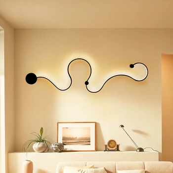 Post modern minimalist led wall lamp bedside living room hall hallway lamp background wall decoration wall lamp
Post modern minimalist led wall lamp bedside living room hall hallway lamp background wall decoration wall lamp