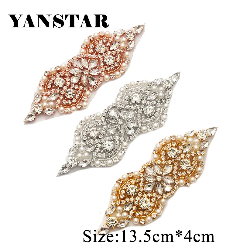 YANSTAR 2PCS Handmade Rhinestones Appliques Sewing On For Wedding Dresses Belt Sashes Bridal Gown Accessories YS932
YANSTAR 2PCS Handmade Rhinestones Appliques Sewing On For Wedding Dresses Belt Sashes Bridal Gown Accessories YS932