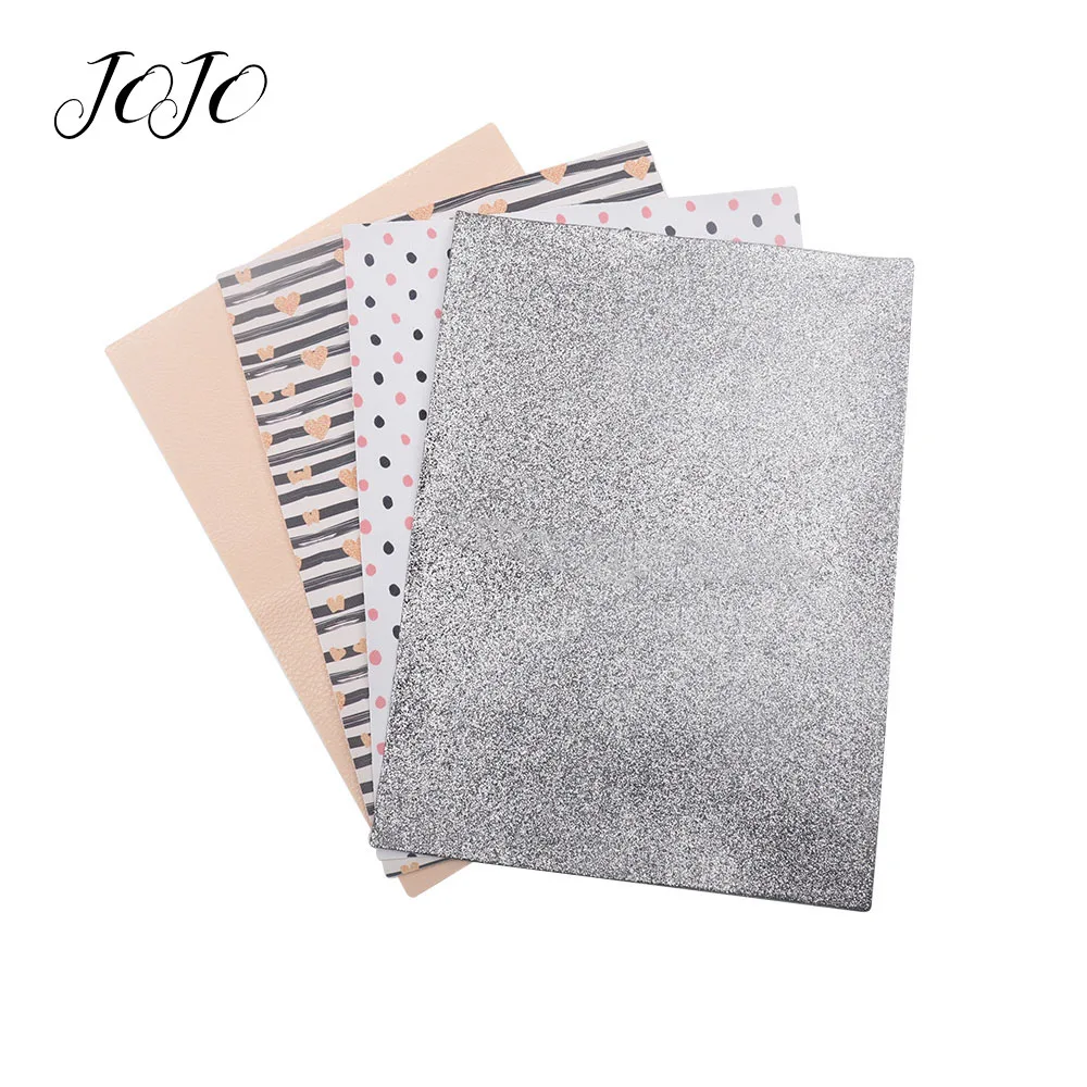 JOJO BOWS 22*30cm 4pcs Synthetic Leather Glitter Fabric Faux Printed Sheet Valentine's Day For Needlework DIY Sewing Supplies
JOJO BOWS 22*30cm 4pcs Synthetic Leather Glitter Fabric Faux Printed Sheet Valentine's Day For Needlework DIY Sewing Supplies