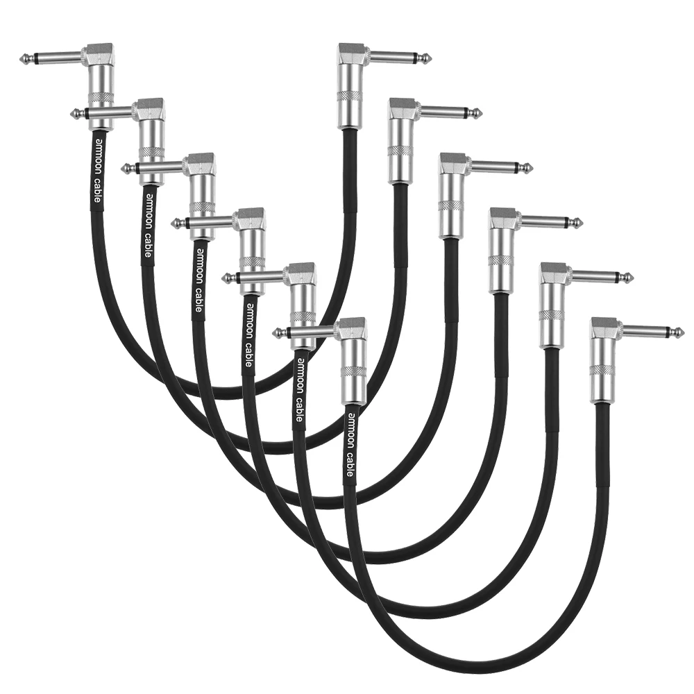 Ammoon 6-Pack гитарная педаль эффектов инструмент патч кабель 30 см/1.0ft длинный с 1/4 "6,35 мм серебряный правый угол вилка ПВХ Куртка
Ammoon 6-Pack гитарная педаль эффектов инструмент патч кабель 30 см/1.0ft длинный с 1/4 "6,35 мм серебряный правый угол вилка ПВХ Куртка