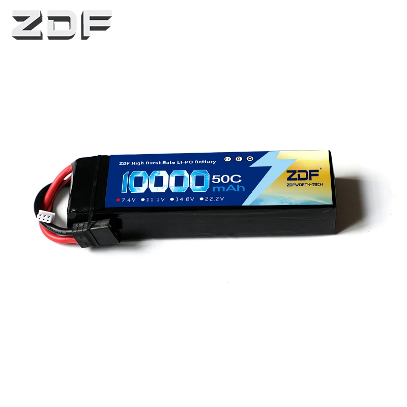 ZDF Power Lipo Battery 2S 7.4V 10000mah 50C Max 100C For rc Airplane Traxxas RC Truck 1/8 1/10 Car RC Boat Support wholesale
ZDF Power Lipo Battery 2S 7.4V 10000mah 50C Max 100C For rc Airplane Traxxas RC Truck 1/8 1/10 Car RC Boat Support wholesale