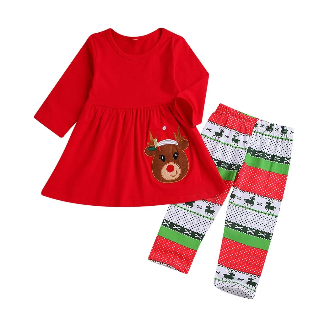 Baby Girls Outfits Set Kids Cltohes Newborn Toddler Christmas Deer Print Tops Pants Trousers Girls clothing kids Roupa Menina
Baby Girls Outfits Set Kids Cltohes Newborn Toddler Christmas Deer Print Tops Pants Trousers Girls clothing kids Roupa Menina