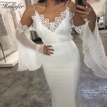 Halinfer 2018 New Autumn women dress Flare Sleeve sexy V-Neck bodycon Chiffon bandage dress Elegant celebrity party dress
Halinfer 2018 New Autumn women dress Flare Sleeve sexy V-Neck bodycon Chiffon bandage dress Elegant celebrity party dress