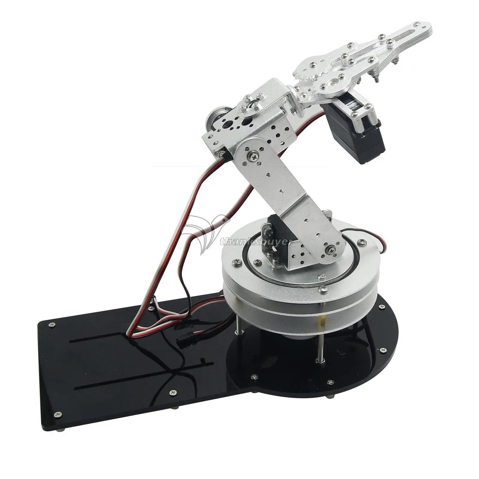 Assembled 4DOF Mechanical Arm Metal Structure Holder Rotating Bracket with LD-1501MG Servo for Robot
Assembled 4DOF Mechanical Arm Metal Structure Holder Rotating Bracket with LD-1501MG Servo for Robot