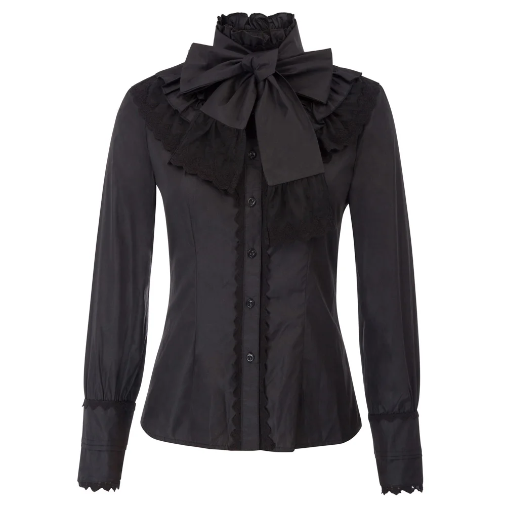 Retro Blouse Vintage Tops Renaissance Button down Casual Solid Womens Ladies Gothic Shirt Long sleeve Fashion New
Retro Blouse Vintage Tops Renaissance Button down Casual Solid Womens Ladies Gothic Shirt Long sleeve Fashion New
