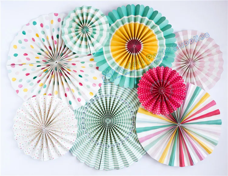 1 set (8pcs) Pink and Mint Paper Fans Decorations Boy/ Girl Baby Shower Birthday Wedding New Year Vintage Style Party Decor
1 set (8pcs) Pink and Mint Paper Fans Decorations Boy/ Girl Baby Shower Birthday Wedding New Year Vintage Style Party Decor