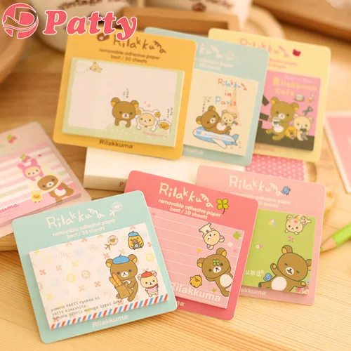 10 pcs/Lot Rilakkuma Memo pad Post sticky notes Removable adhesive paper stationery papelaria material School supplies F648
10 pcs/Lot Rilakkuma Memo pad Post sticky notes Removable adhesive paper stationery papelaria material School supplies F648