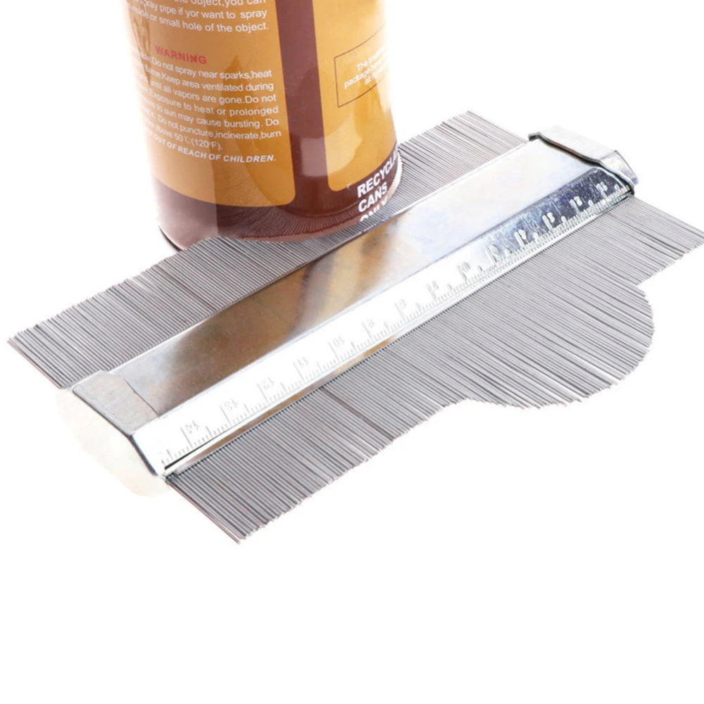 New 5inch ABS+Wire needle Profile Contour Gauge Template Tiling Skirting Laminate Profile Wood Ruler General Measuring Tools
New 5inch ABS+Wire needle Profile Contour Gauge Template Tiling Skirting Laminate Profile Wood Ruler General Measuring Tools