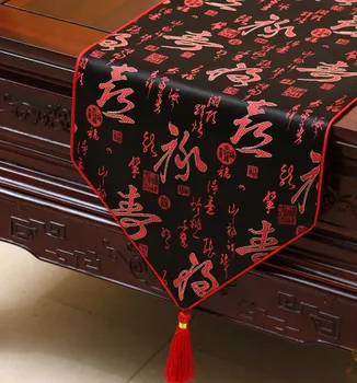 Calligraphy Chinese Silk Satin Table Runner Dining Table Pads Vintage Decoration Coffee Table Cloth Rectangular Tea Mat
Calligraphy Chinese Silk Satin Table Runner Dining Table Pads Vintage Decoration Coffee Table Cloth Rectangular Tea Mat