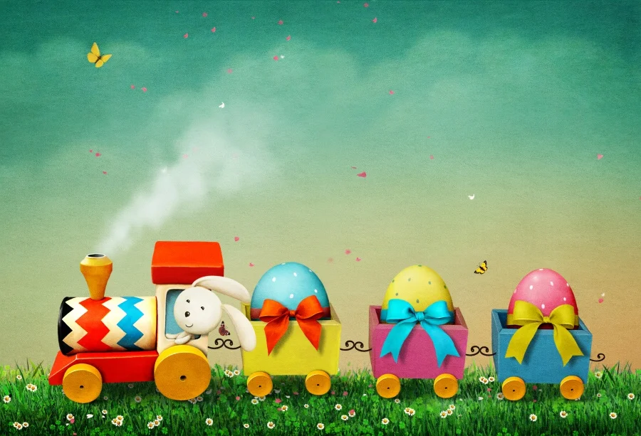 Laeacco Easter Day Cartoon Train Color Eggs Photographic Backgrounds Grassland Baby Scene Photography For Photo Studio Backdrops
Laeacco Easter Day Cartoon Train Color Eggs Photographic Backgrounds Grassland Baby Scene Photography For Photo Studio Backdrops