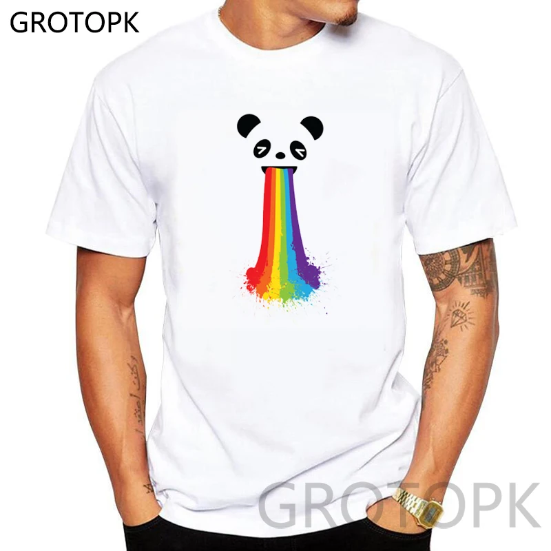 Gay Lesbian Panda LGBT Pride Cotton T Shirts Men and Women 2019 Summer Rainbow Design Harajuku Cotton Tshirts Couple Clothes
Gay Lesbian Panda LGBT Pride Cotton T Shirts Men and Women 2019 Summer Rainbow Design Harajuku Cotton Tshirts Couple Clothes