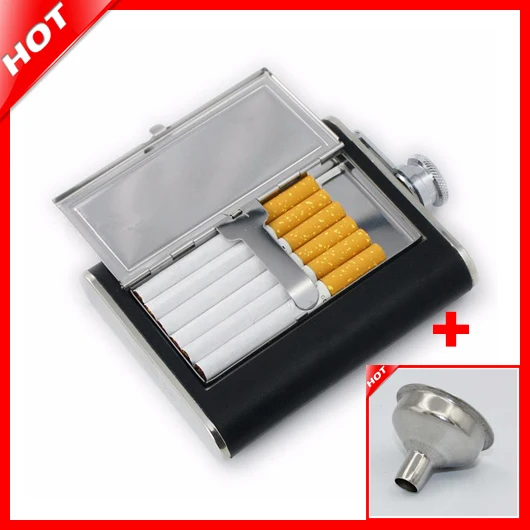 Creative Flask Cigarette Flagon Leather Hip Flask 6oz Whiskey Liquor Metal Alcohol Flask Metal Liquor Bottle Leather Bottle
Creative Flask Cigarette Flagon Leather Hip Flask 6oz Whiskey Liquor Metal Alcohol Flask Metal Liquor Bottle Leather Bottle