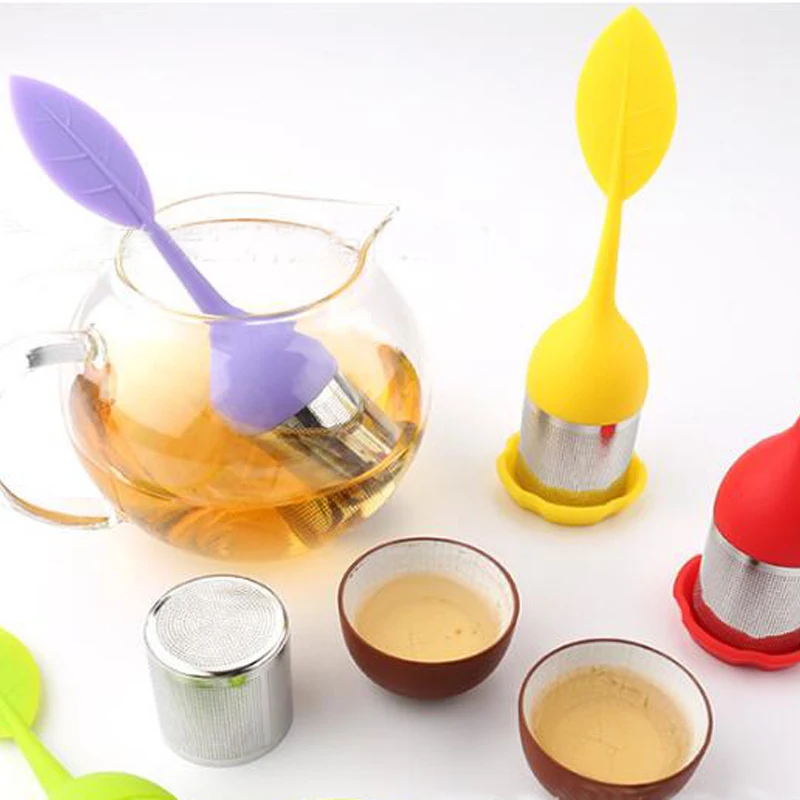 1PC Silicone Tea Infuser Stainless Steel Press Reusable Tea Strainer Brewing Device Herbal Spice Filter Kitchen Tools
1PC Silicone Tea Infuser Stainless Steel Press Reusable Tea Strainer Brewing Device Herbal Spice Filter Kitchen Tools