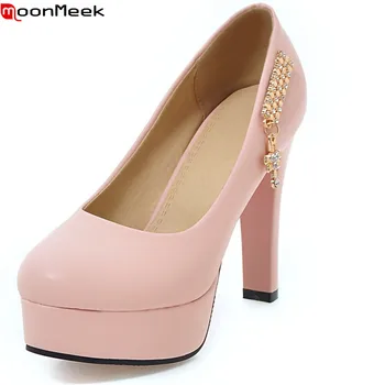 MoonMeek 2020 round toe shallow slip on platform shoes extreme high heels with crystal sexy square heel pumps women shoes
MoonMeek 2020 round toe shallow slip on platform shoes extreme high heels with crystal sexy square heel pumps women shoes