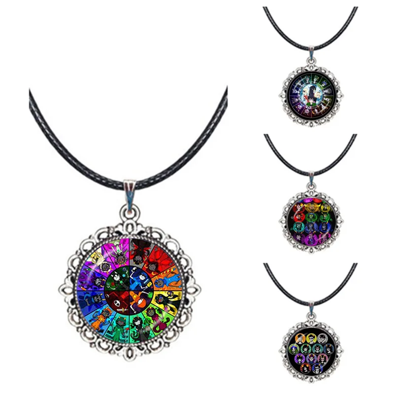 Homestuck Necklace Black Wax Rope Choker God Wheel Mandala Pendant Trolls Mspaint Adventures Zodiac Jewelry Glass Dome Collar
Homestuck Necklace Black Wax Rope Choker God Wheel Mandala Pendant Trolls Mspaint Adventures Zodiac Jewelry Glass Dome Collar