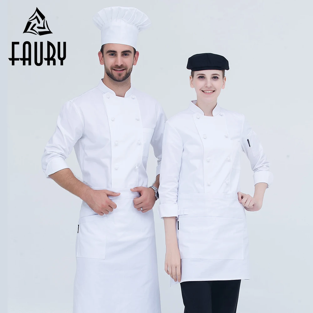 Unisex White Double Breasted Long-sleeved Wholesale Restaurant New Chef Work Uniforms Hotel Cafe Bakery Catering Cook Tops Coats
Unisex White Double Breasted Long-sleeved Wholesale Restaurant New Chef Work Uniforms Hotel Cafe Bakery Catering Cook Tops Coats