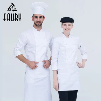Unisex White Double Breasted Long-sleeved Wholesale Restaurant New Chef Work Uniforms Hotel Cafe Bakery Catering Cook Tops Coats
Unisex White Double Breasted Long-sleeved Wholesale Restaurant New Chef Work Uniforms Hotel Cafe Bakery Catering Cook Tops Coats
