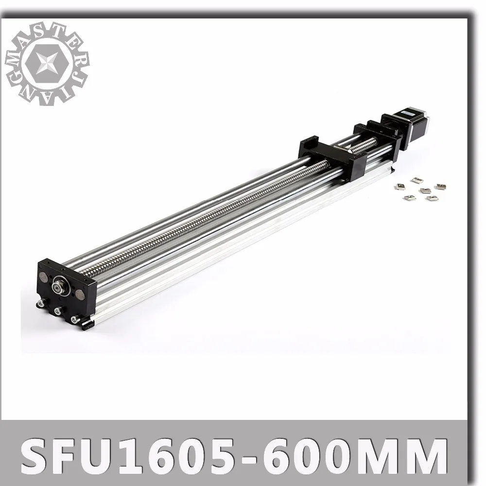 SFU1605-600mm Linear Guide Rails Linear Actuator System Module Table 600mm Travel Length Cnc Guide SFU1605 Ballscrew Sliding
SFU1605-600mm Linear Guide Rails Linear Actuator System Module Table 600mm Travel Length Cnc Guide SFU1605 Ballscrew Sliding