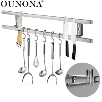 OUNONA Strong Magnetic Knife Storage Rack Holder Stainless Steel Wall-mounted Knife Rack Holder Kitchen Knife Storage Rack
OUNONA Strong Magnetic Knife Storage Rack Holder Stainless Steel Wall-mounted Knife Rack Holder Kitchen Knife Storage Rack