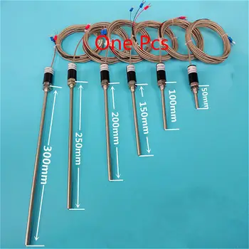 1PCS PT100 Temperature Thermocouple Sensor Probe with Stainless Steel Cable L50~300mm 50~420 degree
1PCS PT100 Temperature Thermocouple Sensor Probe with Stainless Steel Cable L50~300mm 50~420 degree