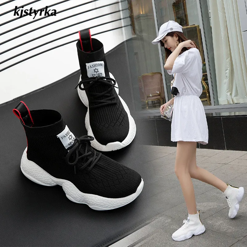 Kjstyrka 2019 Flyknit students Fashion classic Stretch Cloth breathable high top women sneakers Vulcanize Female espadrilles
Kjstyrka 2019 Flyknit students Fashion classic Stretch Cloth breathable high top women sneakers Vulcanize Female espadrilles