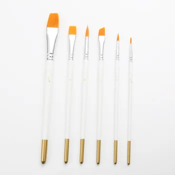 6pcs White Artist Paint Brush Set Wooden Handle Nylon Hair Watercolor Acrylic Oil Painting Brushes Student Drawing Art Supplie
6pcs White Artist Paint Brush Set Wooden Handle Nylon Hair Watercolor Acrylic Oil Painting Brushes Student Drawing Art Supplie