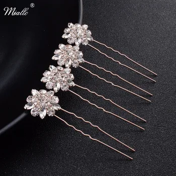 Miallo 4 pcs/lot Fashion Sunflower Women Hairpins Rose Gold Wedding Hair Accessories Austrian Crystal Bridal Hair Jewelry
Miallo 4 pcs/lot Fashion Sunflower Women Hairpins Rose Gold Wedding Hair Accessories Austrian Crystal Bridal Hair Jewelry
