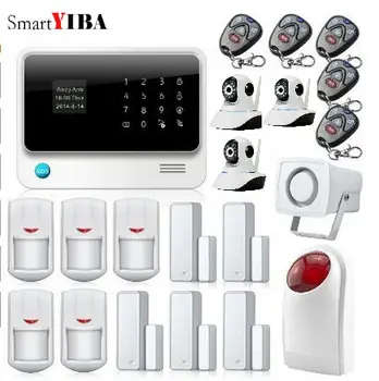 SmartYIBA Wireless Phone App GSM Alarm System Remote Control Red Strobe Siren Home House Security SMS Door/Window Sensors Alarm
SmartYIBA Wireless Phone App GSM Alarm System Remote Control Red Strobe Siren Home House Security SMS Door/Window Sensors Alarm