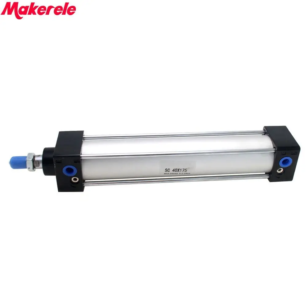 

Pneumatic Cylinder Double Acting Air Cylinder Free Shipping 40mm Bore 175mm Stroke Makerele
