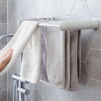 Wall Self Adhesive Towel Rack Holder 3 Rod Storage ABS Washcloth Towel Hanger Bathroom Accessories NO-Punching
Wall Self Adhesive Towel Rack Holder 3 Rod Storage ABS Washcloth Towel Hanger Bathroom Accessories NO-Punching
