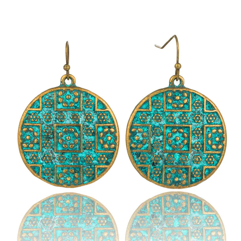 Antique Brass Copper Geometric Dangle Earrings for Women New Fashion Ethnic Boho Earrings Statement Jewelry boucle d'oreille
Antique Brass Copper Geometric Dangle Earrings for Women New Fashion Ethnic Boho Earrings Statement Jewelry boucle d'oreille